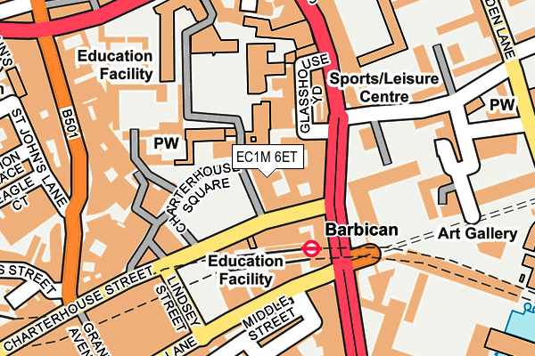 EC1M 6ET map - OS OpenMap – Local (Ordnance Survey)