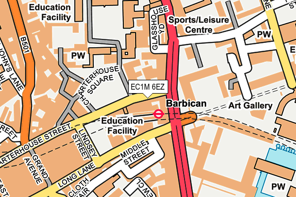 EC1M 6EZ map - OS OpenMap – Local (Ordnance Survey)