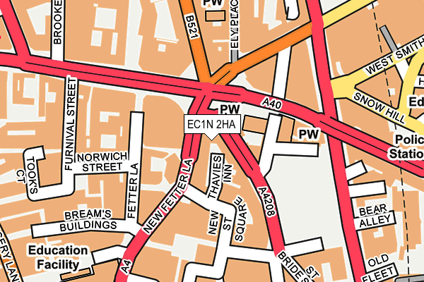 EC1N 2HA map - OS OpenMap – Local (Ordnance Survey)