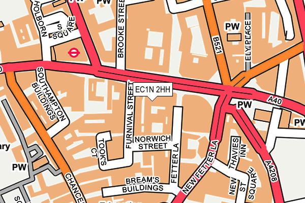 EC1N 2HH map - OS OpenMap – Local (Ordnance Survey)