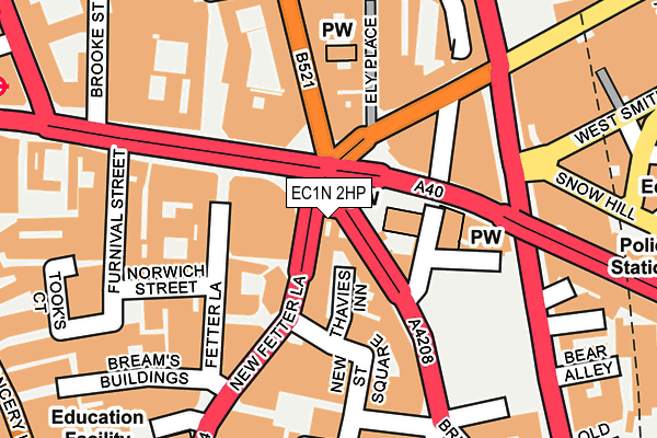 EC1N 2HP map - OS OpenMap – Local (Ordnance Survey)
