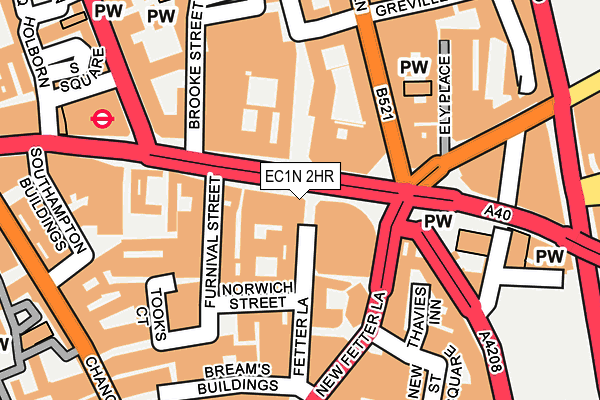 EC1N 2HR map - OS OpenMap – Local (Ordnance Survey)