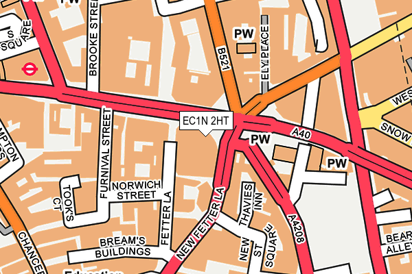 EC1N 2HT map - OS OpenMap – Local (Ordnance Survey)