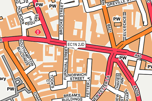 EC1N 2JD map - OS OpenMap – Local (Ordnance Survey)