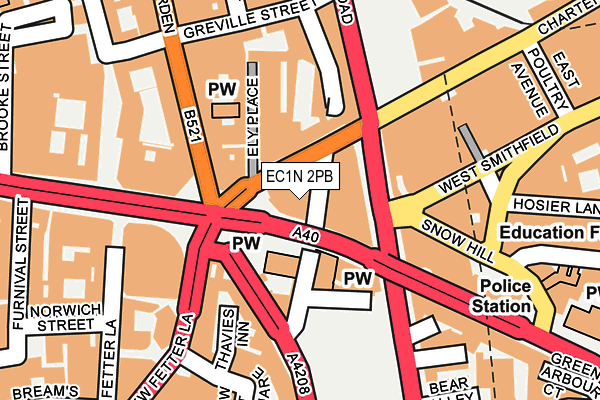 EC1N 2PB map - OS OpenMap – Local (Ordnance Survey)