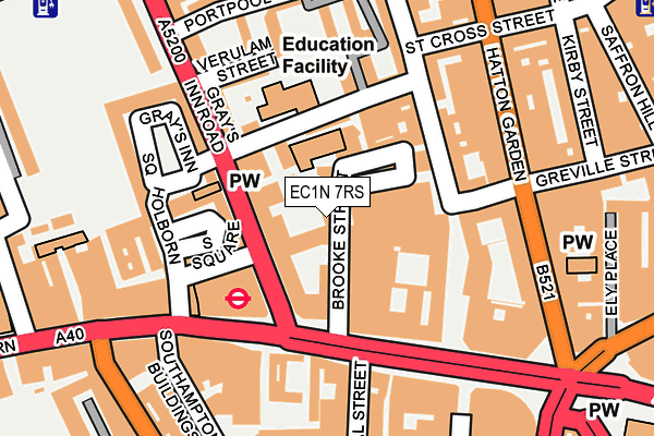 EC1N 7RS map - OS OpenMap – Local (Ordnance Survey)
