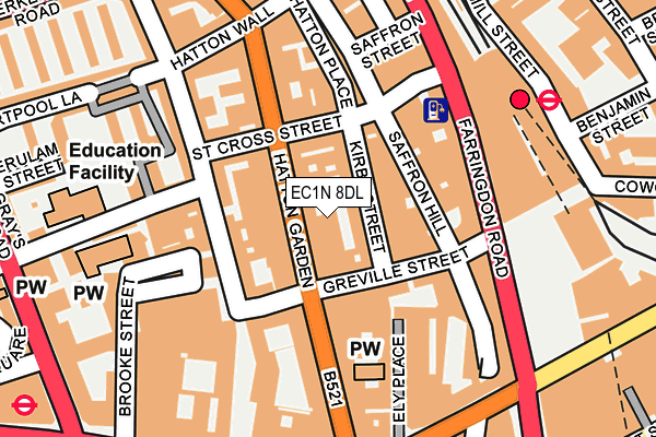EC1N 8DL map - OS OpenMap – Local (Ordnance Survey)