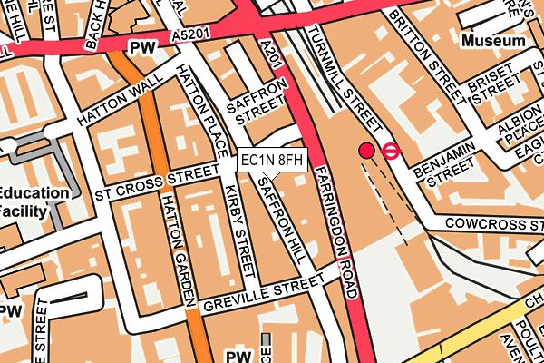 EC1N 8FH map - OS OpenMap – Local (Ordnance Survey)