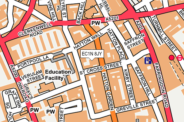EC1N 8JY map - OS OpenMap – Local (Ordnance Survey)