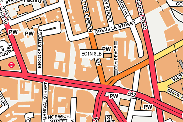 EC1N 8LB map - OS OpenMap – Local (Ordnance Survey)