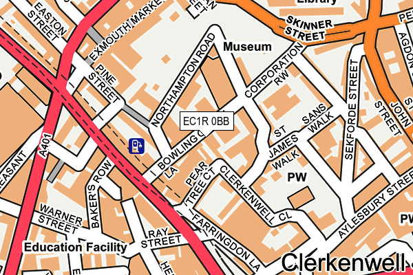 EC1R 0BB map - OS OpenMap – Local (Ordnance Survey)