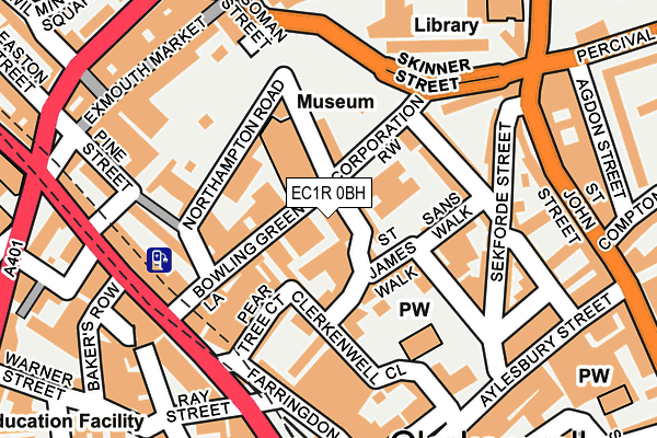 EC1R 0BH map - OS OpenMap – Local (Ordnance Survey)