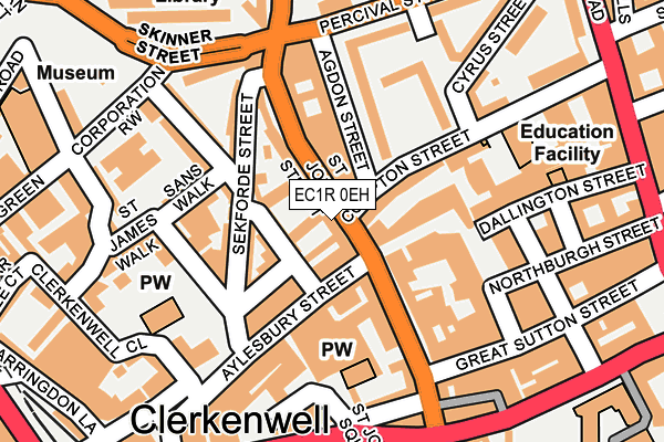EC1R 0EH map - OS OpenMap – Local (Ordnance Survey)