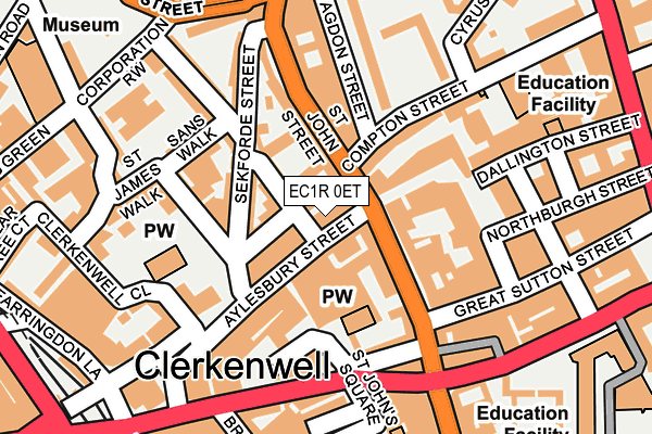 Map of 32-36 AYLESBURY STREET LIMITED at local scale