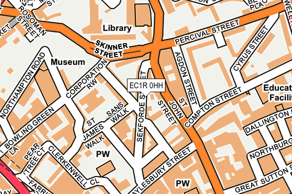 EC1R 0HH map - OS OpenMap – Local (Ordnance Survey)