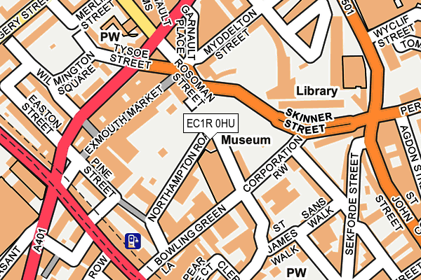 EC1R 0HU map - OS OpenMap – Local (Ordnance Survey)