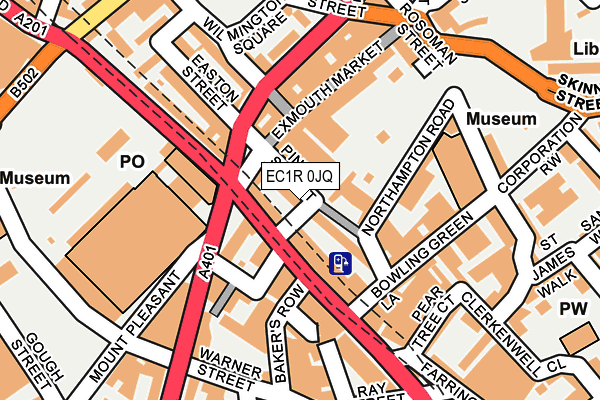 EC1R 0JQ map - OS OpenMap – Local (Ordnance Survey)