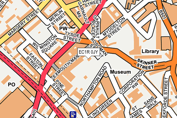 EC1R 0JY map - OS OpenMap – Local (Ordnance Survey)