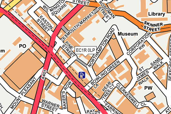 EC1R 0LP map - OS OpenMap – Local (Ordnance Survey)