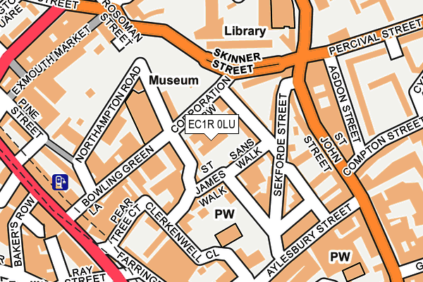 EC1R 0LU map - OS OpenMap – Local (Ordnance Survey)