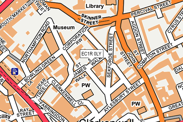 EC1R 0LY map - OS OpenMap – Local (Ordnance Survey)