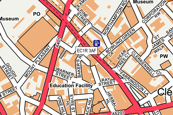 EC1R 3AF map - OS OpenMap – Local (Ordnance Survey)