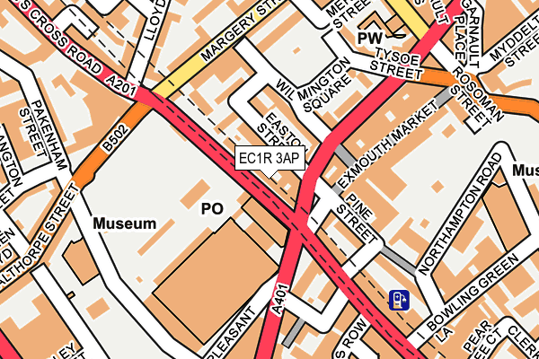 EC1R 3AP map - OS OpenMap – Local (Ordnance Survey)