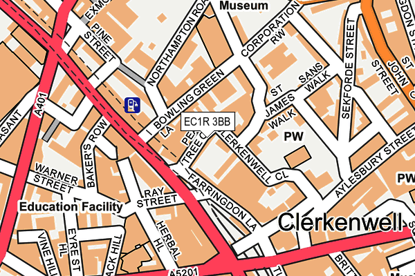 EC1R 3BB map - OS OpenMap – Local (Ordnance Survey)