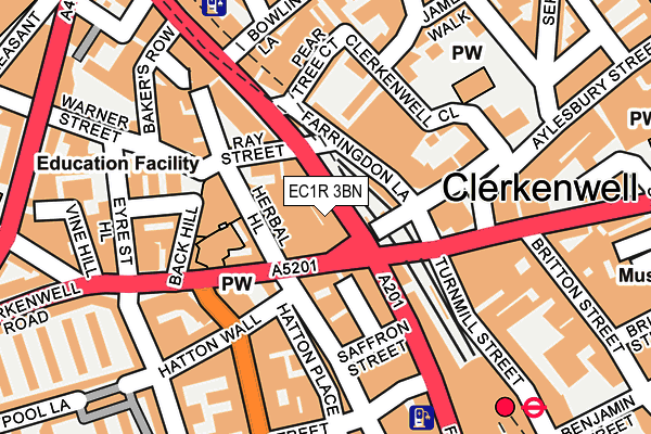 EC1R 3BN map - OS OpenMap – Local (Ordnance Survey)