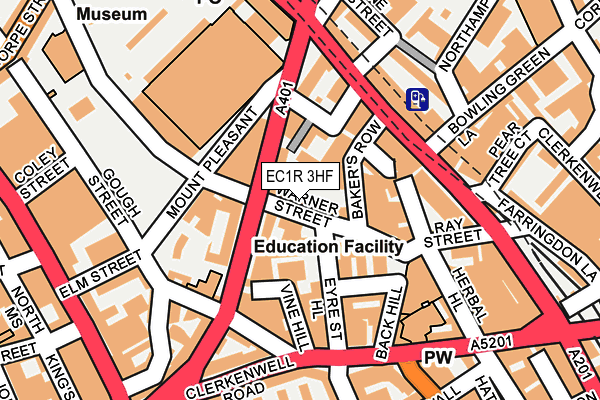 EC1R 3HF map - OS OpenMap – Local (Ordnance Survey)