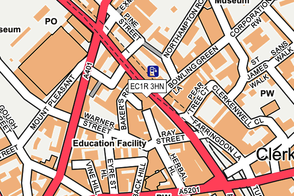 EC1R 3HN map - OS OpenMap – Local (Ordnance Survey)