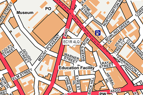 EC1R 4LQ map - OS OpenMap – Local (Ordnance Survey)