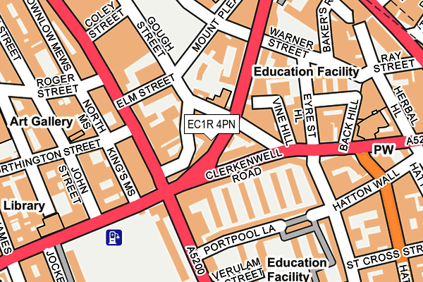 EC1R 4PN map - OS OpenMap – Local (Ordnance Survey)