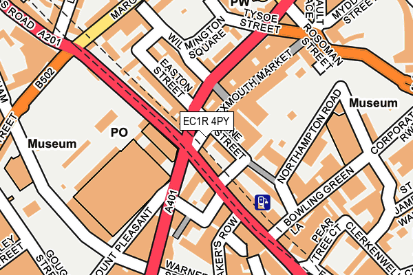 EC1R 4PY map - OS OpenMap – Local (Ordnance Survey)