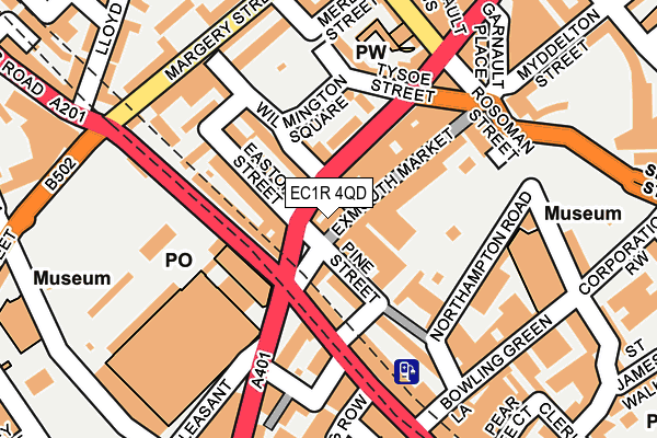 EC1R 4QD map - OS OpenMap – Local (Ordnance Survey)