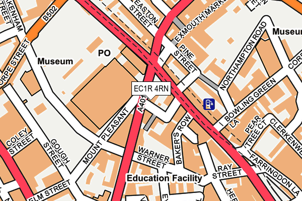 EC1R 4RN map - OS OpenMap – Local (Ordnance Survey)