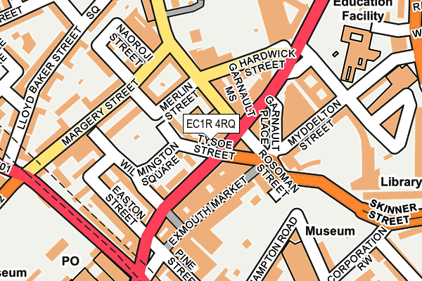 EC1R 4RQ map - OS OpenMap – Local (Ordnance Survey)