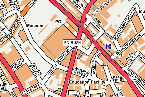 EC1R 4SH map - OS OpenMap – Local (Ordnance Survey)