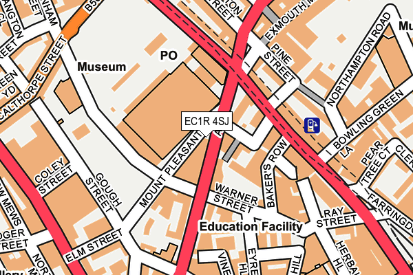 EC1R 4SJ map - OS OpenMap – Local (Ordnance Survey)