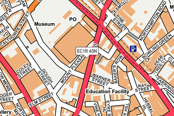 EC1R 4SN map - OS OpenMap – Local (Ordnance Survey)