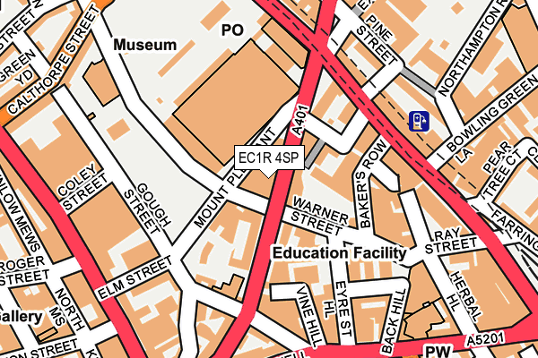 EC1R 4SP map - OS OpenMap – Local (Ordnance Survey)
