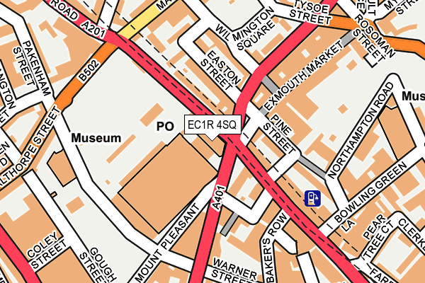 EC1R 4SQ map - OS OpenMap – Local (Ordnance Survey)