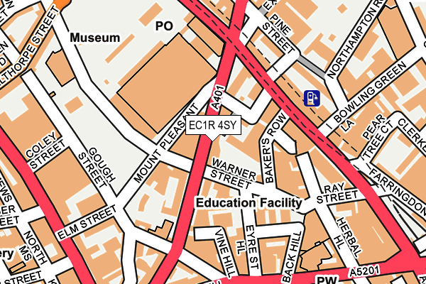 EC1R 4SY map - OS OpenMap – Local (Ordnance Survey)