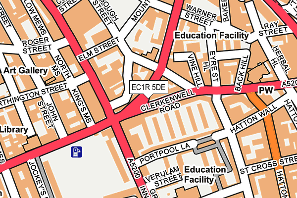 EC1R 5DE map - OS OpenMap – Local (Ordnance Survey)
