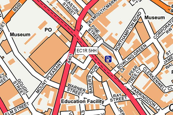 EC1R 5HH map - OS OpenMap – Local (Ordnance Survey)