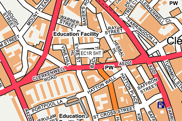 EC1R 5HT map - OS OpenMap – Local (Ordnance Survey)