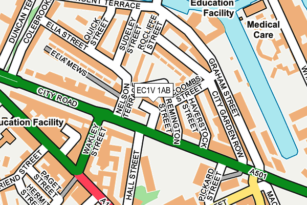 EC1V 1AB map - OS OpenMap – Local (Ordnance Survey)