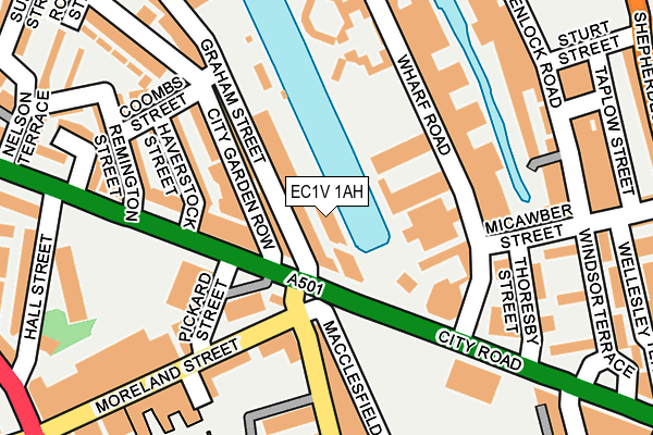 EC1V 1AH map - OS OpenMap – Local (Ordnance Survey)
