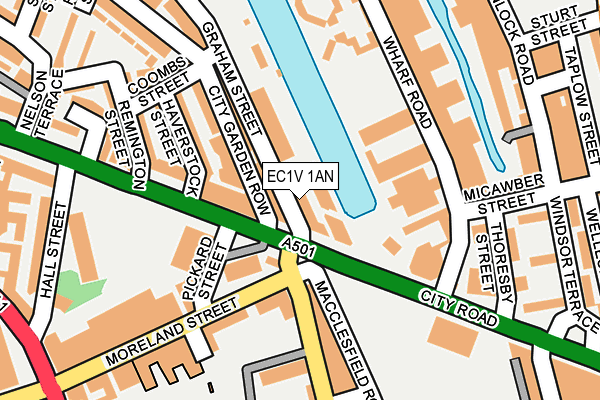 EC1V 1AN map - OS OpenMap – Local (Ordnance Survey)