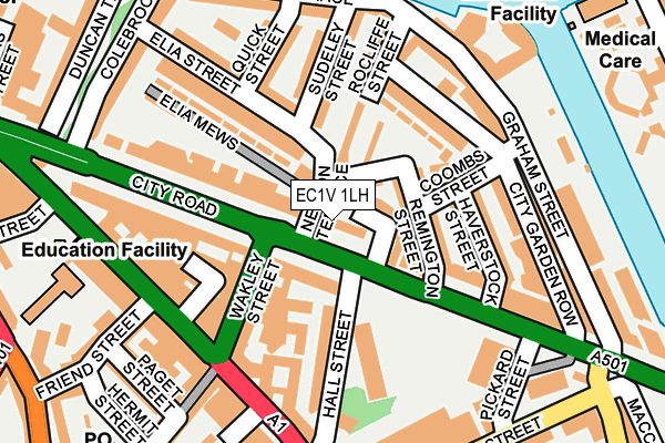 EC1V 1LH map - OS OpenMap – Local (Ordnance Survey)